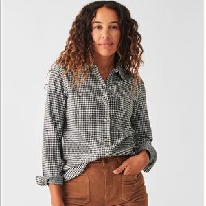 NWOT Faherty Legend Sweater Shirt Flannel Gingham